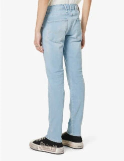 Replay Anbass Faded-wash Tapered Slim-fit Stretch-denim Jeans 10 Replay Anbass Faded-wash Tapered Slim-fit Stretch-denim Jeans -AllSain Clothing Shop R04125084 LIGHTBLUE ALT03