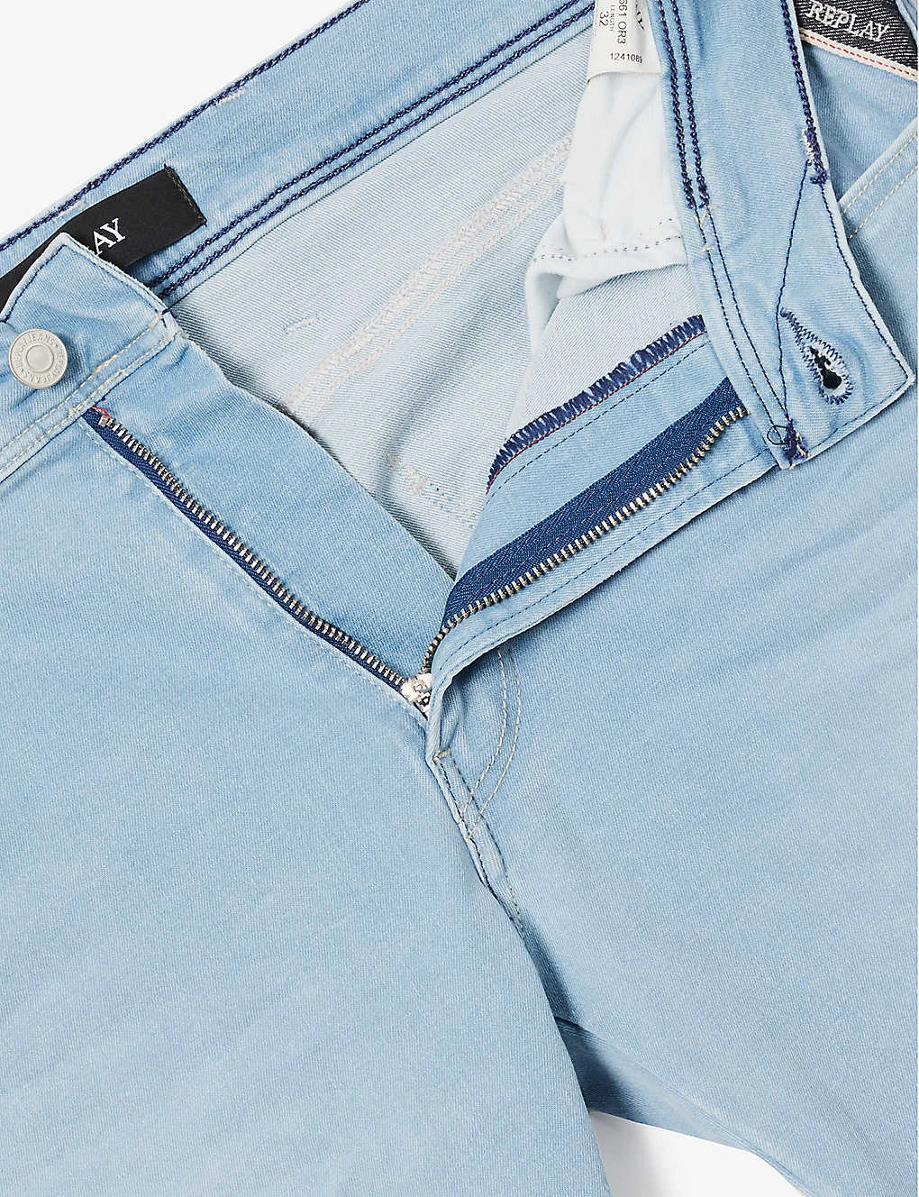 Replay Anbass Faded-wash Tapered Slim-fit Stretch-denim Jeans 7 Replay Anbass Faded-wash Tapered Slim-fit Stretch-denim Jeans - Image 7