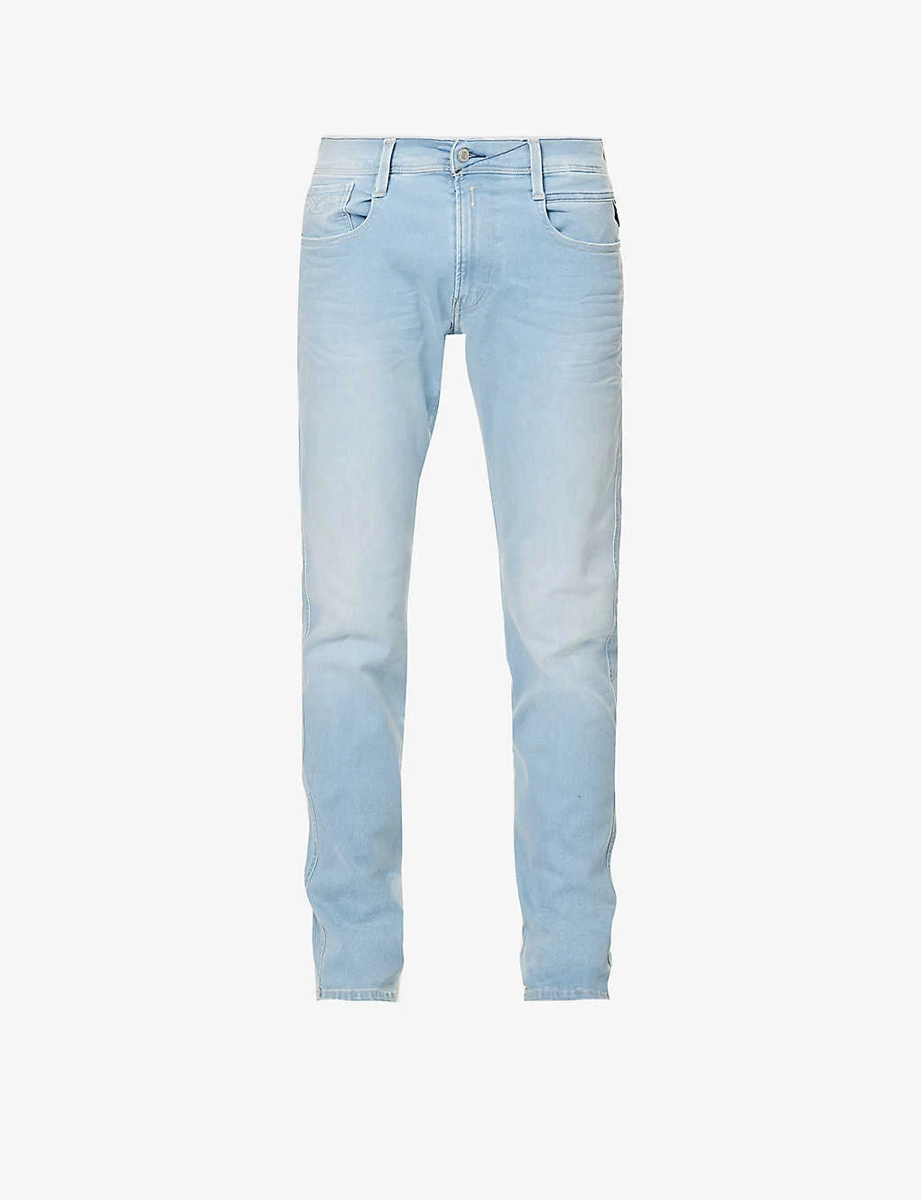 Replay Anbass Faded-wash Tapered Slim-fit Stretch-denim Jeans 1 Replay Anbass Faded-wash Tapered Slim-fit Stretch-denim Jeans