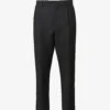 Prada Single-breasted Tapered-leg Cropped Wool-blend Trousers
