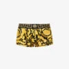 Versace Iconic-print Stretch-cotton Trunks