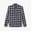 THE KOOPLES Check-pattern Regular-fit Cotton Shirt