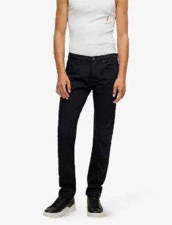 Hugo Slim-fit Mid-rise Stretch-cotton Jeans 7 Hugo Slim-fit Mid-rise Stretch-cotton Jeans -AllSain Clothing Shop R04128668 BLACK ALT02