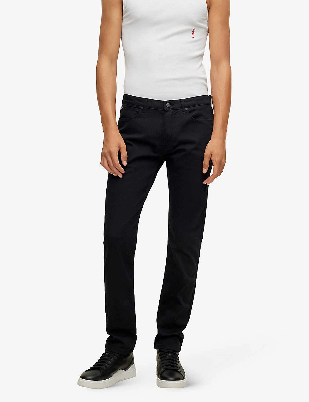Hugo Slim-fit Mid-rise Stretch-cotton Jeans 3 Hugo Slim-fit Mid-rise Stretch-cotton Jeans - Image 3