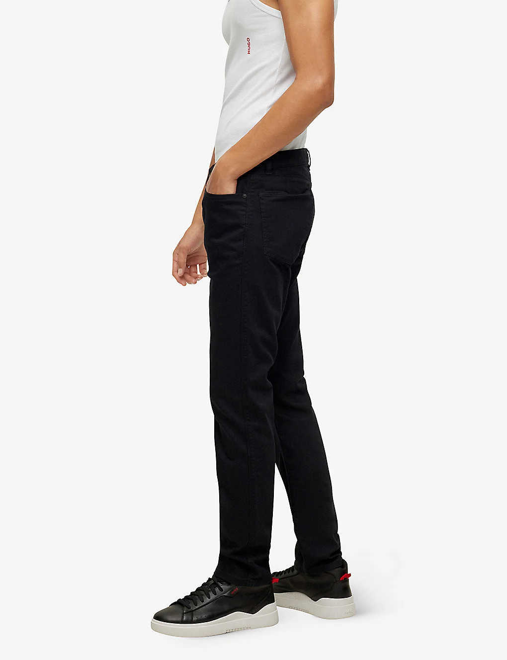 Hugo Slim-fit Mid-rise Stretch-cotton Jeans 4 Hugo Slim-fit Mid-rise Stretch-cotton Jeans - Image 4