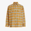 AllSaints Reverb Check-pattern Point-collar Oversized-fit Cotton Shirt