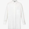 Yohji Yamamoto Patch-pocket Relaxed-fit Cotton-poplin Shirt
