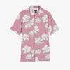 Ted Baker Coving Floral-print Seersucker Stretch-cotton Shirt