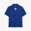 THE KOOPLES Graphic-print Camp-collar Woven Shirt