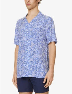Arrels Barcelona X Cristian Zuzunaga Graphic-print Relaxed-fit Woven Shirt 7 Arrels Barcelona X Cristian Zuzunaga Graphic-print Relaxed-fit Woven Shirt -AllSain Clothing Shop R04138010 BLUEINCA ALT02