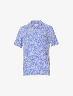 Arrels Barcelona X Cristian Zuzunaga Graphic-print Relaxed-fit Woven Shirt