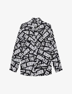 THE KOOPLES Tape Logo-print Woven Shirt