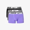 Nike Logo-waistband Pack Of Three Stretch-recycled Polyester Trunks