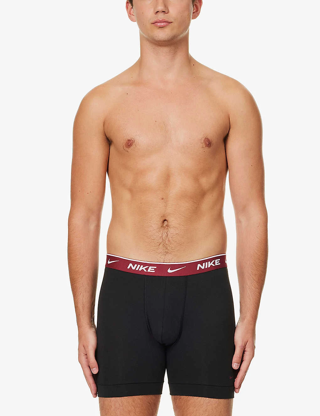 Nike Branded-waistband Pack Of Three Stretch-cotton Boxers 2 Nike Branded-waistband Pack Of Three Stretch-cotton Boxers - Image 2