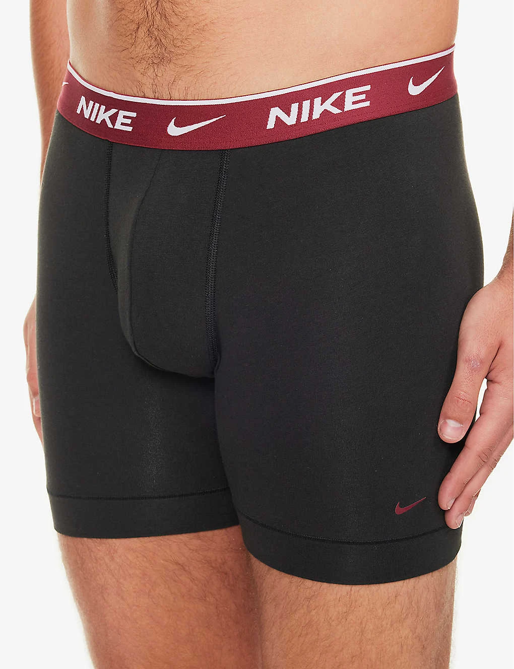 Nike Branded-waistband Pack Of Three Stretch-cotton Boxers 4 Nike Branded-waistband Pack Of Three Stretch-cotton Boxers - Image 4