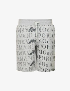 Emporio Armani Logo-print Regular-fit Jersey Shorts
