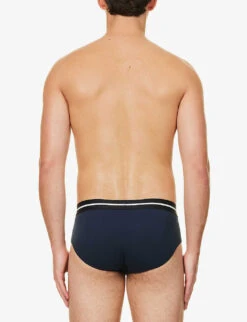 Boss Pack Of Three Colour-block Logo-print Stretch-cotton Trunks 6 Boss Pack Of Three Colour-block Logo-print Stretch-cotton Trunks -AllSain Clothing Shop R04142413 OPENMISCELLANEOUS ALT02