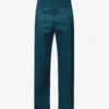 Akiel Raw-trim Straight-leg Regular-fit Wool Trousers