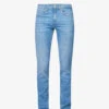 7 For All Mankind Paxtyn Mid-rise Tapered-leg Stretch-denim Jeans