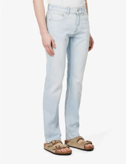 7 For All Mankind The Straight Breezy Straight-leg Mid-rise Stretch-denim Jeans 9 7 For All Mankind The Straight Breezy Straight-leg Mid-rise Stretch-denim Jeans -AllSain Clothing Shop R04145117 LIGHTBLUE ALT02