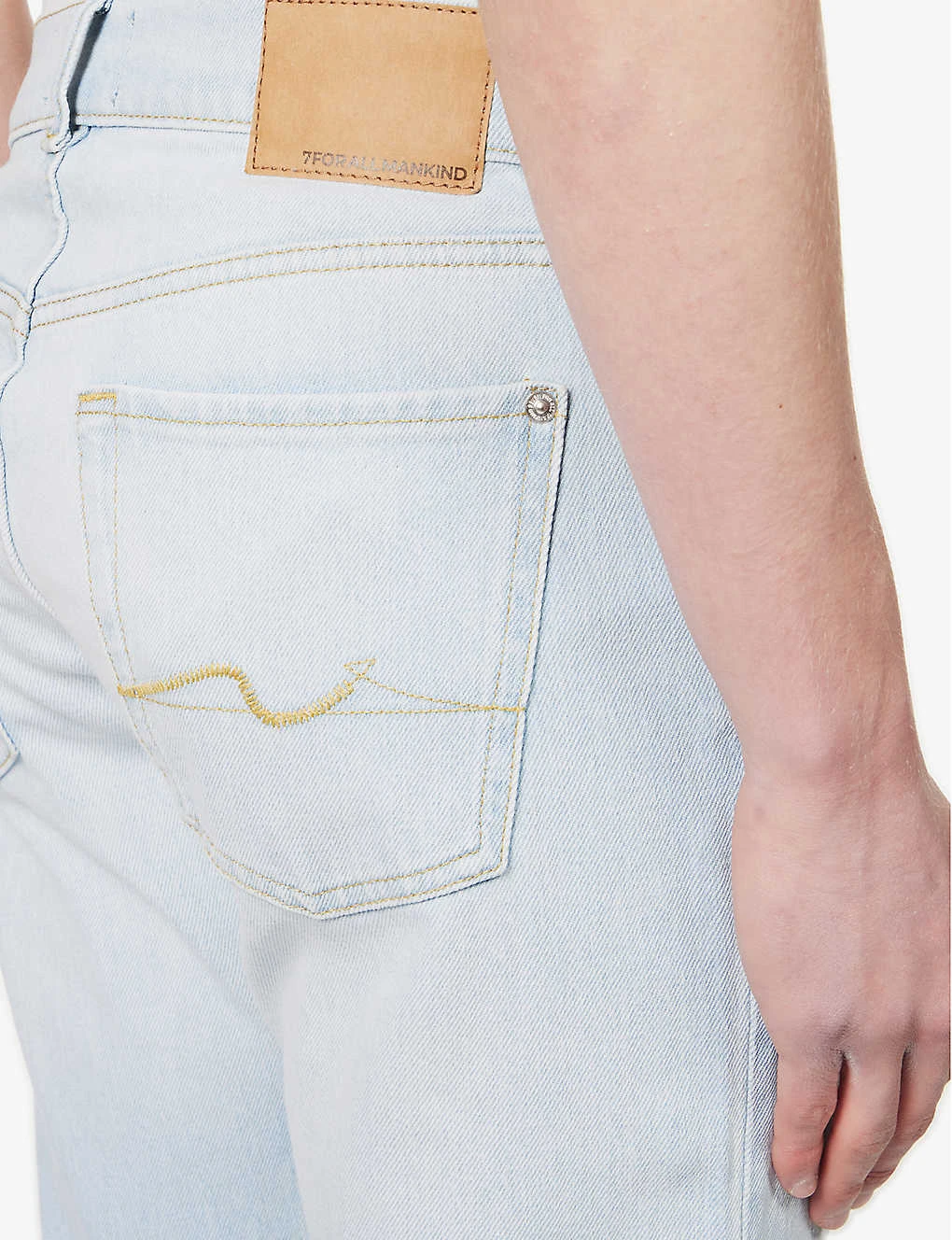 7 For All Mankind The Straight Breezy Straight-leg Mid-rise Stretch-denim Jeans 6 7 For All Mankind The Straight Breezy Straight-leg Mid-rise Stretch-denim Jeans - Image 6