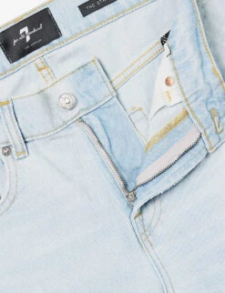 7 For All Mankind The Straight Breezy Straight-leg Mid-rise Stretch-denim Jeans 13 7 For All Mankind The Straight Breezy Straight-leg Mid-rise Stretch-denim Jeans -AllSain Clothing Shop R04145117 LIGHTBLUE ALT06