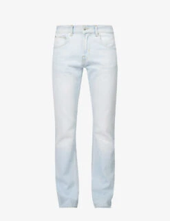 7 For All Mankind The Straight Breezy Straight-leg Mid-rise Stretch-denim Jeans