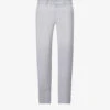 7 For All Mankind Slimmy Brand-patch Slim-fit Tapered-leg Stretch-cotton Trousers