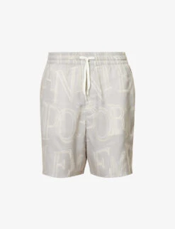 Emporio Armani Logo-print Elasticated-waist Woven Shorts