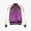 DSQUARED2 Souvenir Floral-embroidered Cotton-blend Bomber Jacket