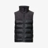 Grunt Funnel-neck Brand-embroidered Shell-down Gilet