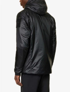 Engage Brand-patch Funnel-neck Padded Shell Jacket -AllSain Clothing Shop R04145625 BLACK ALT03