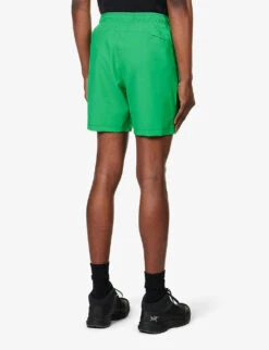 Arcteryx Incendo Brand-print Regular-fit Stretch-shell Shorts -AllSain Clothing Shop R04145721 GREEN ALT03
