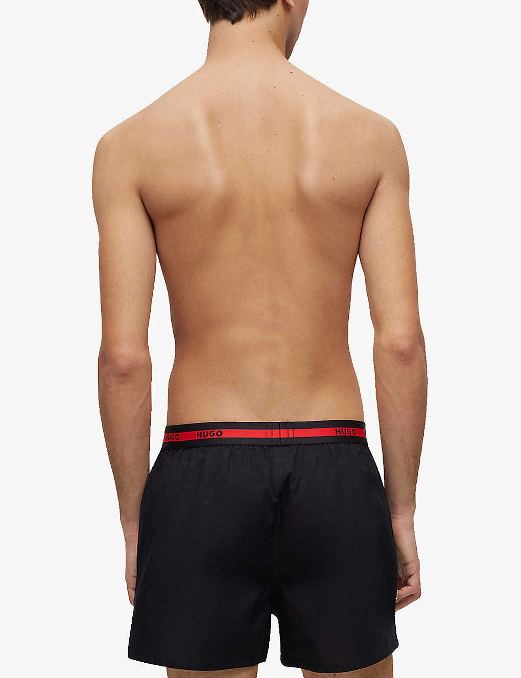 Hugo Pack Of Two Logo-waistband Regular-rise Cotton Boxers 3 Hugo Pack Of Two Logo-waistband Regular-rise Cotton Boxers - Image 3