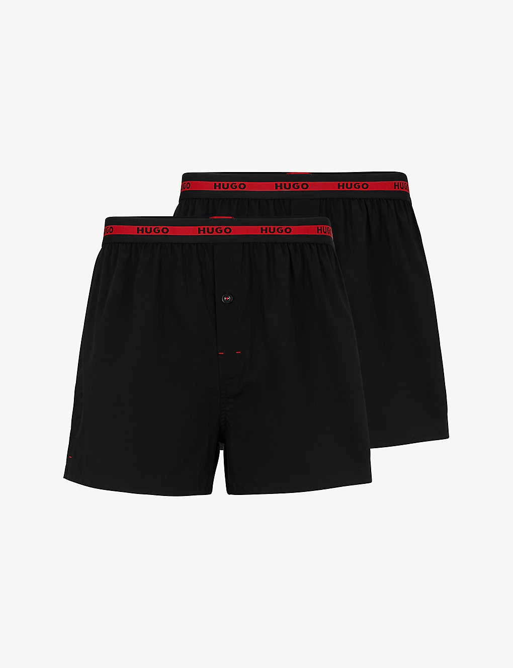 Hugo Pack Of Two Logo-waistband Regular-rise Cotton Boxers 1 Hugo Pack Of Two Logo-waistband Regular-rise Cotton Boxers