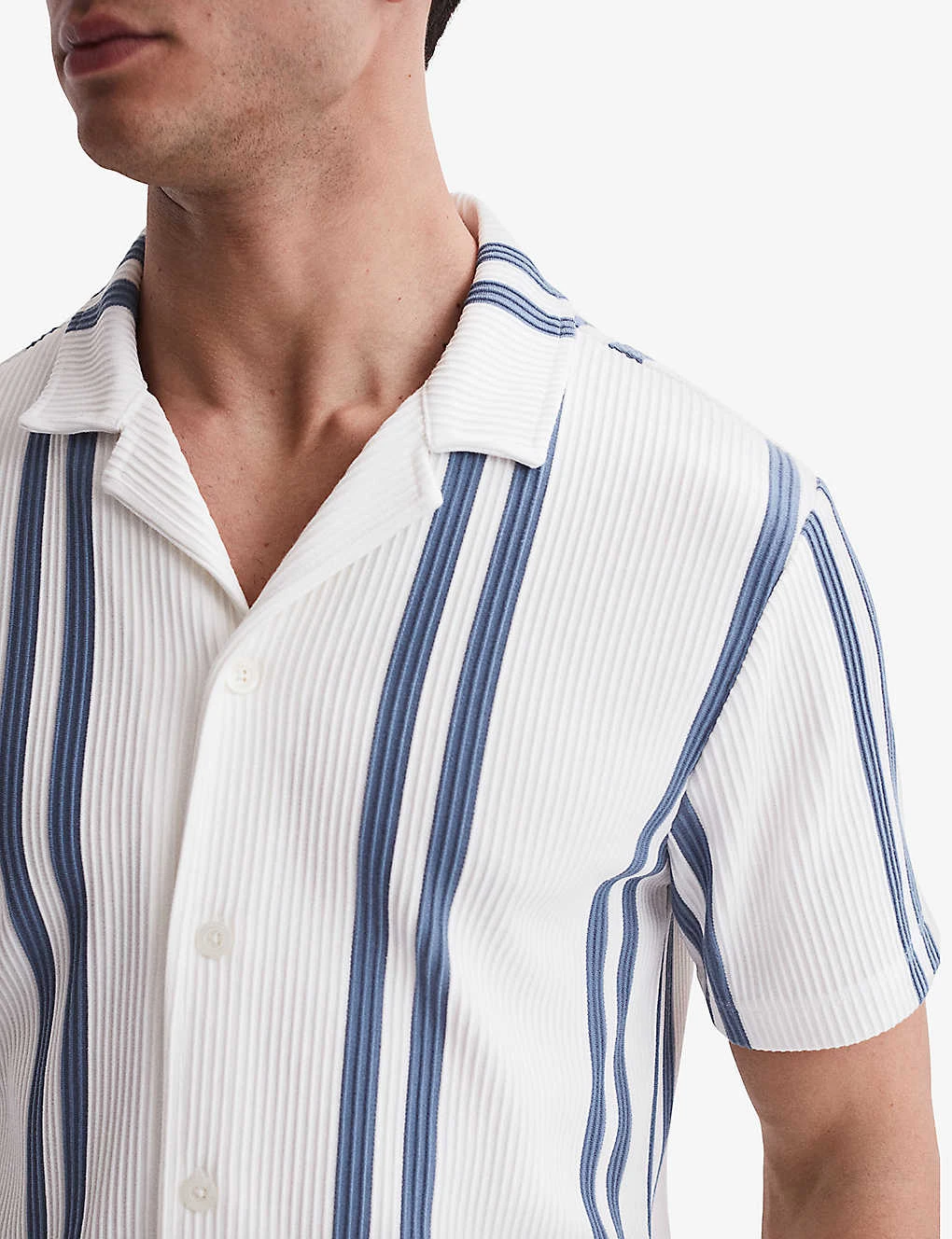Reiss Castle Double-stripe Slim-fit Woven Shirt 5 Reiss Castle Double-stripe Slim-fit Woven Shirt - Image 5
