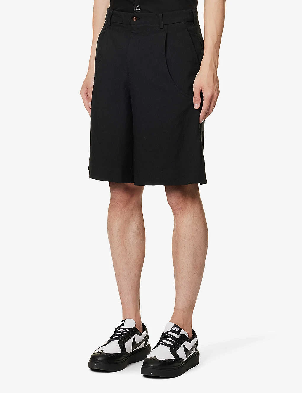 High-rise Relaxed-fit Woven Shorts 3 High-rise Relaxed-fit Woven Shorts - Image 3