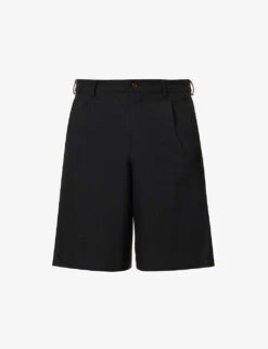 High-rise Relaxed-fit Woven Shorts
