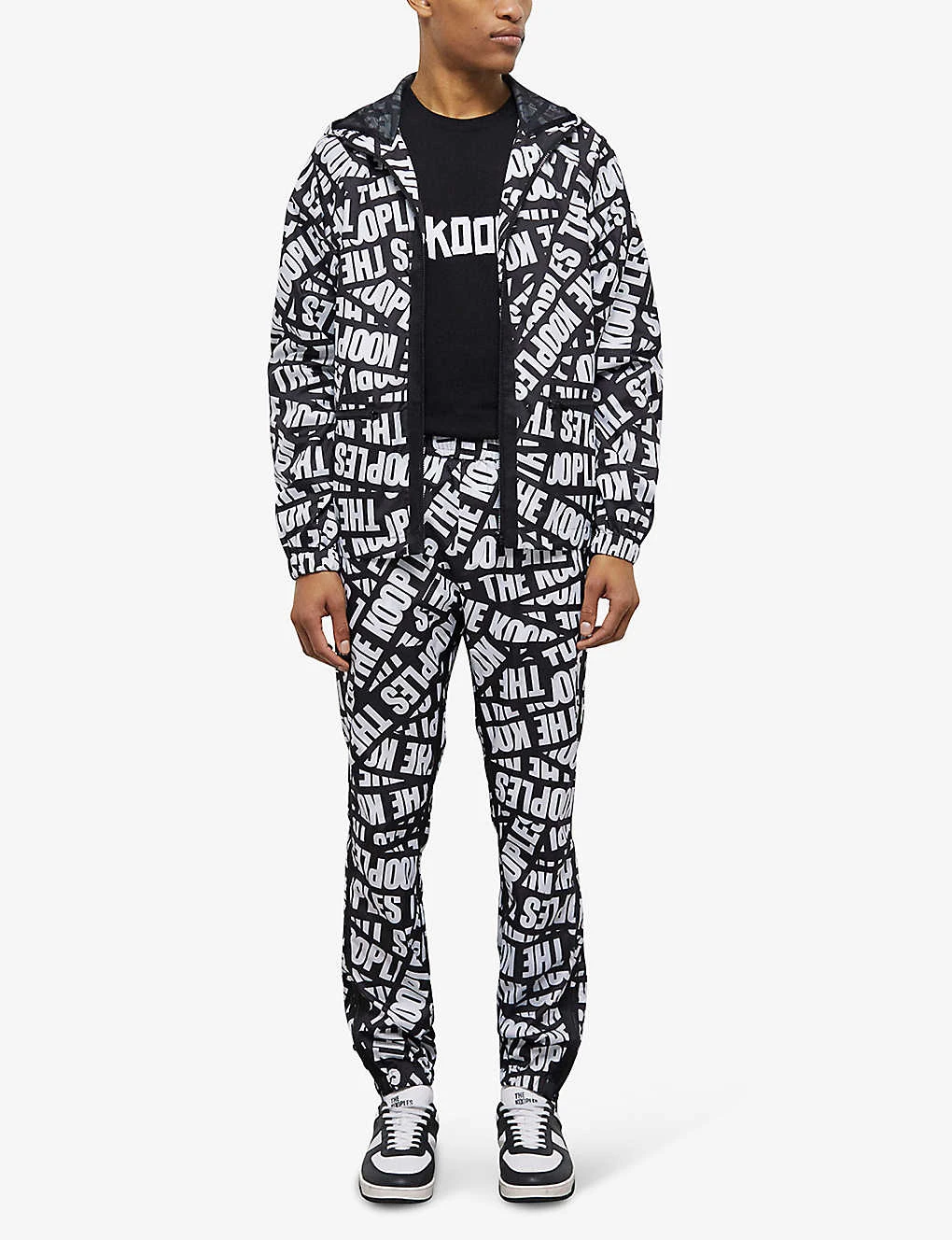 THE KOOPLES Tape-logo Shell Windbreaker Jacket 2 THE KOOPLES Tape-logo Shell Windbreaker Jacket - Image 2