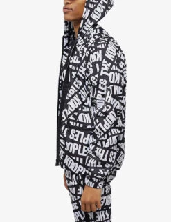 THE KOOPLES Tape-logo Shell Windbreaker Jacket 7 THE KOOPLES Tape-logo Shell Windbreaker Jacket -AllSain Clothing Shop R04147342 BLA28 ALT02