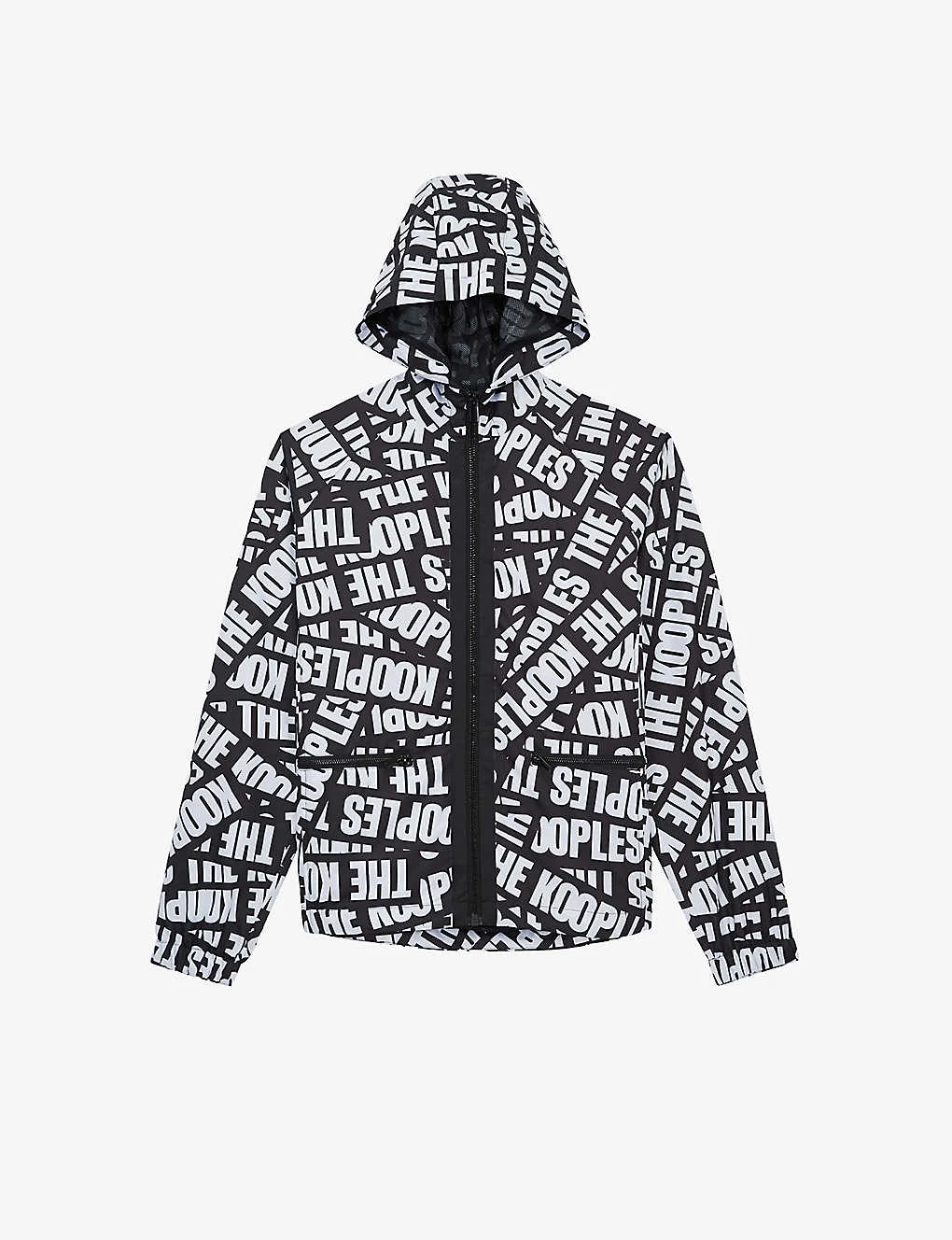 THE KOOPLES Tape-logo Shell Windbreaker Jacket 1 THE KOOPLES Tape-logo Shell Windbreaker Jacket