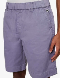 Champion Logo-appliqué Regular-fit Stretch-cotton Shorts -AllSain Clothing Shop R04147778 BLGT ALT04