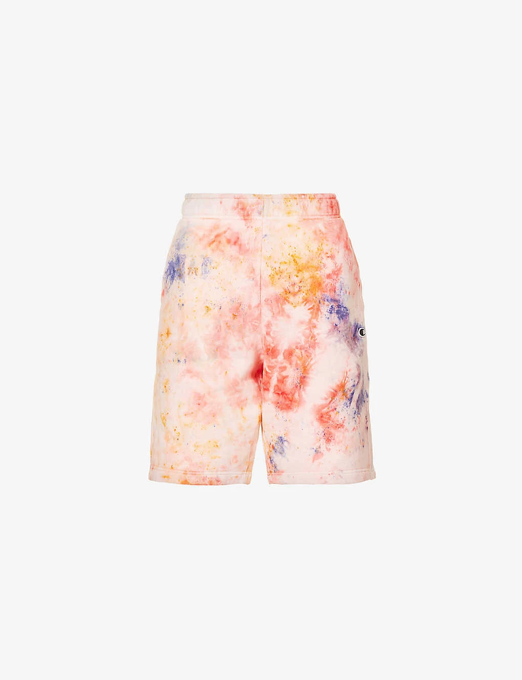 Champion Tie-dye Brand-appliqué Cotton-blend Bermuda Shorts 1 Champion Tie-dye Brand-appliqué Cotton-blend Bermuda Shorts