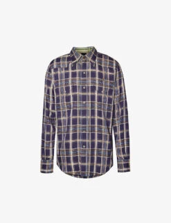 Vivienne Westwood Check-pattern Brand-embroidered Relaxed-fit Woven Shirt