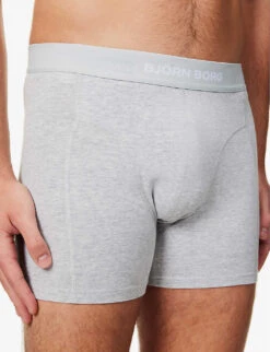 Bjorn Borg Pack Of Two Logo-print Organic Stretch-cotton Boxers -AllSain Clothing Shop R04148056 MIX ALT04