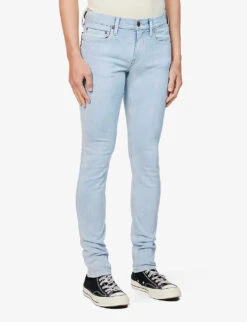 Paige Croft Faded-wash Skinny-fit Stretch-woven Jeans 9 Paige Croft Faded-wash Skinny-fit Stretch-woven Jeans -AllSain Clothing Shop R04148193 WOODFILL ALT02