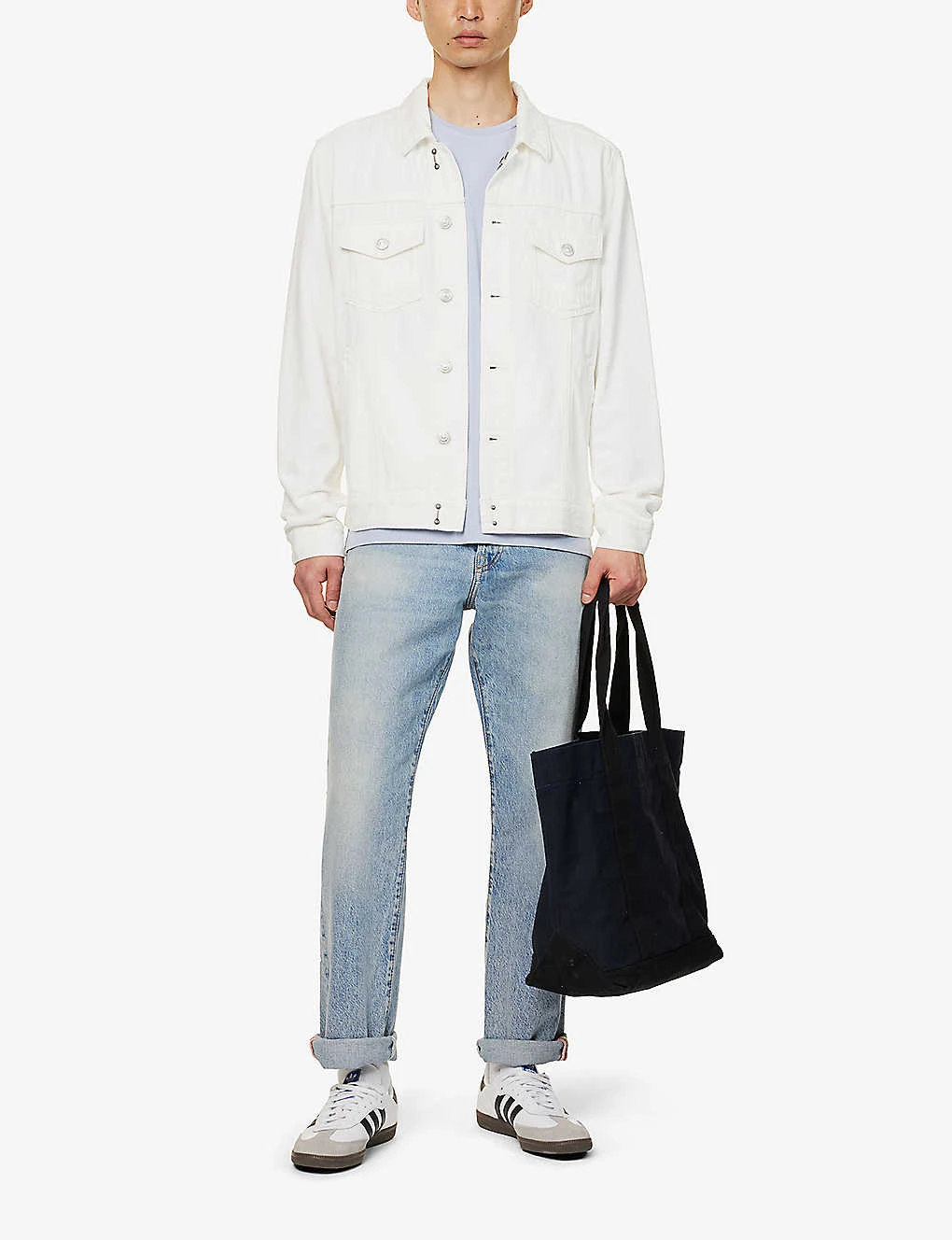 Paige Scout Buttoned-epaulet Regular-fit Cotton And Rayon-blend Denim Jacket 2 Paige Scout Buttoned-epaulet Regular-fit Cotton And Rayon-blend Denim Jacket - Image 2