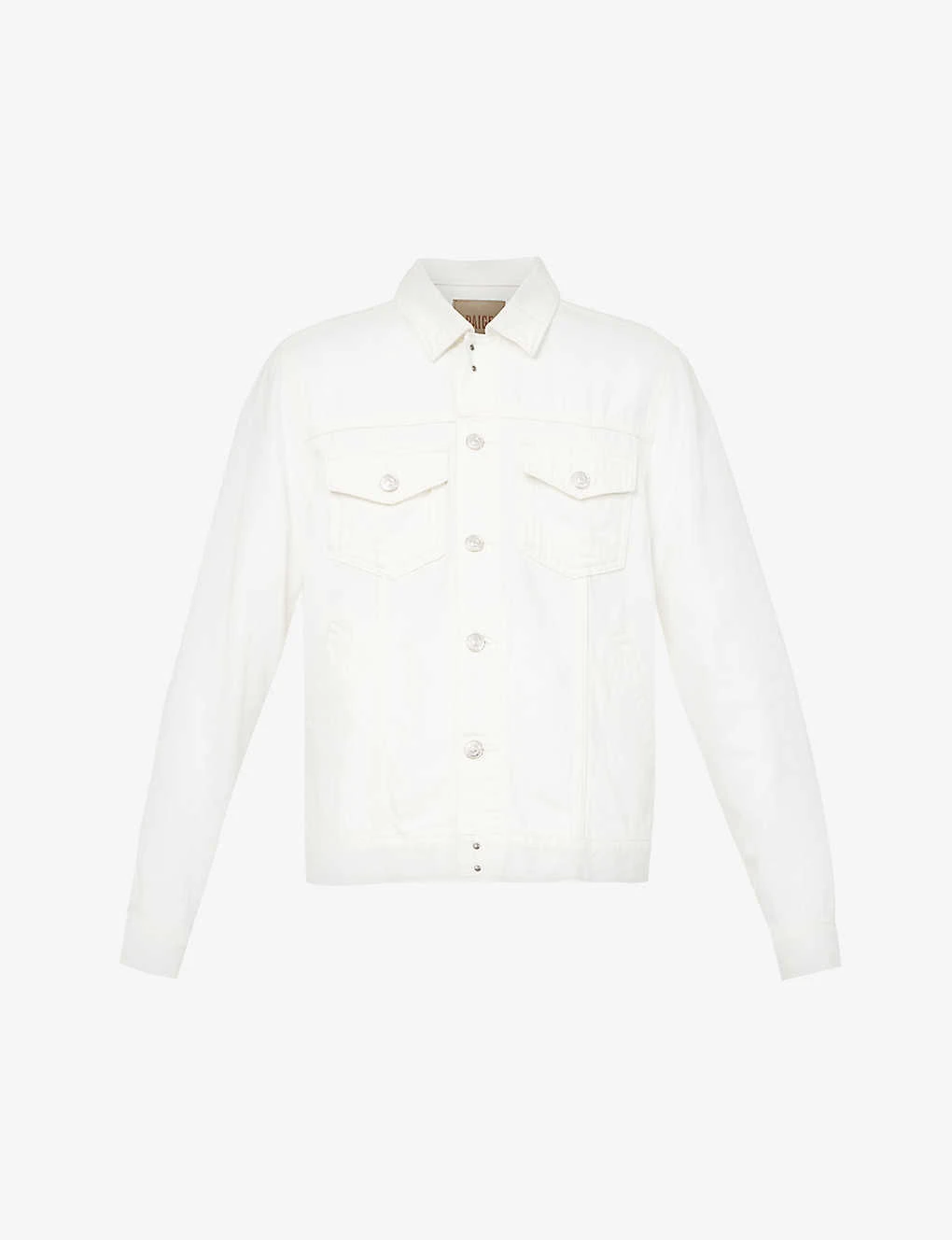 Paige Scout Buttoned-epaulet Regular-fit Cotton And Rayon-blend Denim Jacket 1 Paige Scout Buttoned-epaulet Regular-fit Cotton And Rayon-blend Denim Jacket