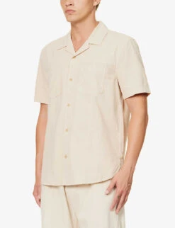 Paige Lancaster Patch-pocket Cotton Shirt -AllSain Clothing Shop R04148225 WARMCEMENT ALT02