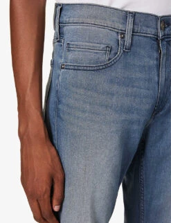 Paige Lennox Slim-fit Tapered Stretch-denim Jeans -AllSain Clothing Shop R04148229 MESSEMER ALT05